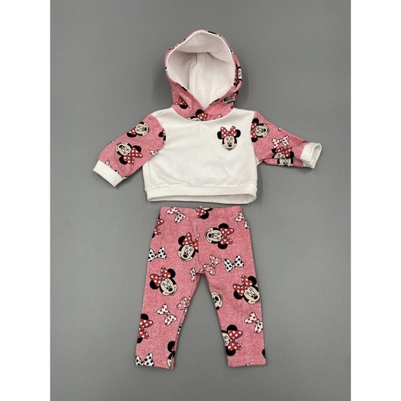 Unbranded Other - Baby Or Doll Girl‎ Separates Outfit Minnie Mouse Hooded Shirt & Pants